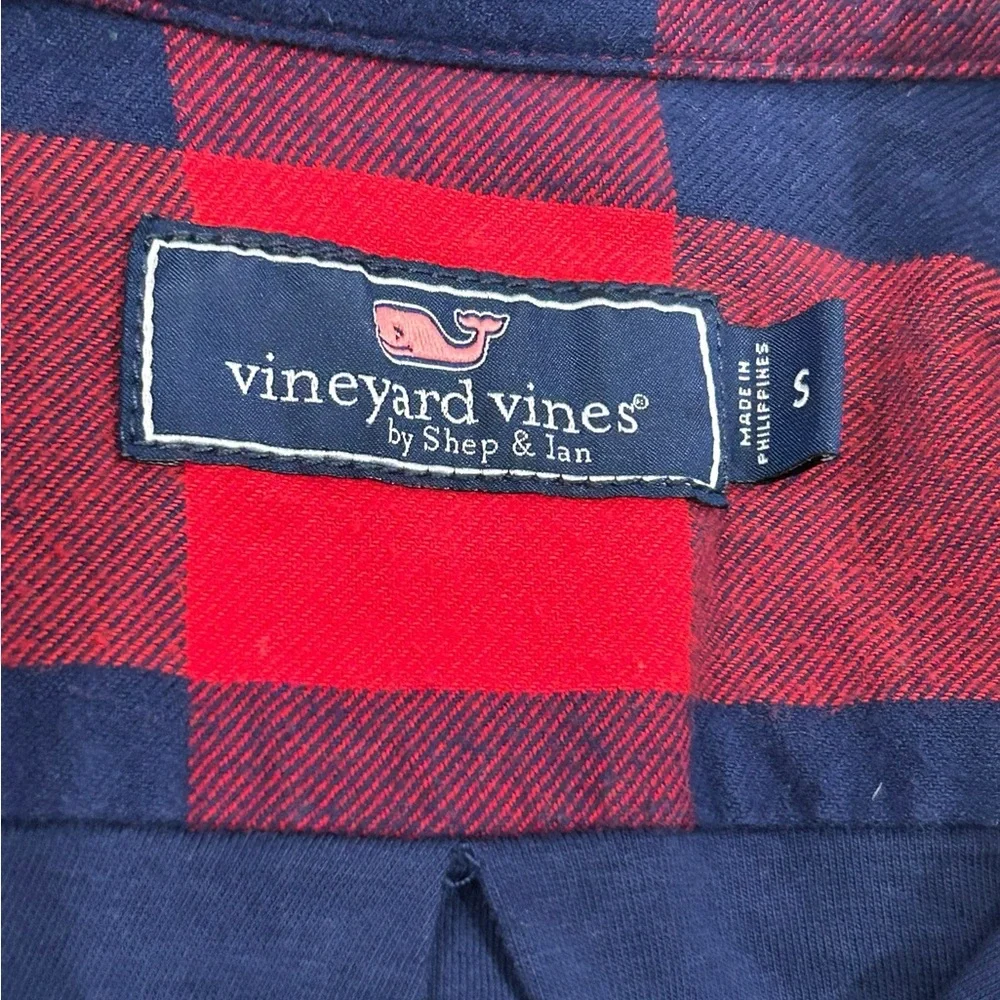 Vineyard Vines Men’s Plaid Flannel Shacket‎ Shirt Jacket Small Side Pockets
